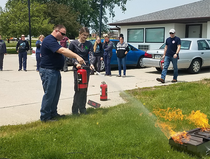 Hebron Animal Hospital Thanks Lowell Fire Department for Their Fire Safety Lesson